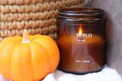 Fall soy candle