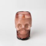 Halloween skull candle