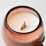Halloween skull candle